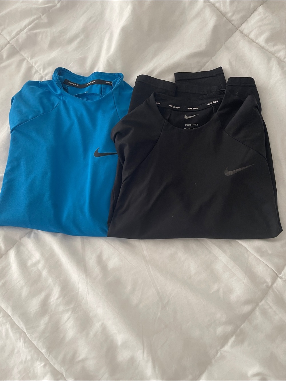Nike Long Sleeve Dri-FIT Shirt - Blue and Black